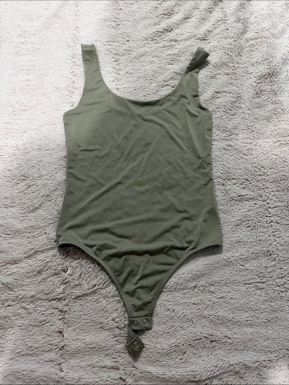 Express Olive Green Kids Scoop Neck Bodysuit